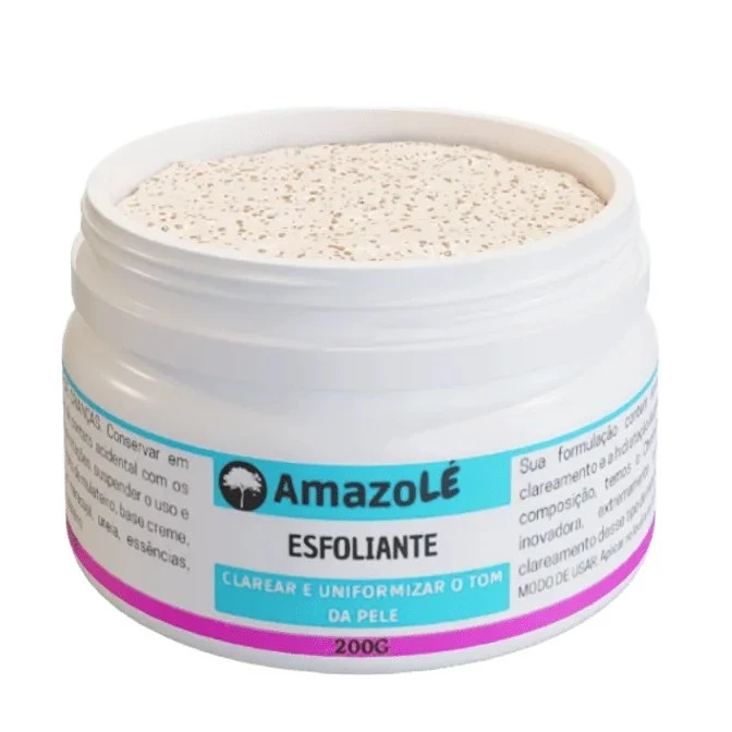 Pote aberto do Esfoliante Amazolé 200g
